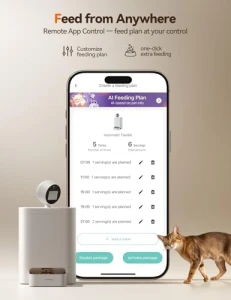 Автоматическая кормушка для кошек с камерой 360° — Автоматические кормушки для животных, FEELNEEDY