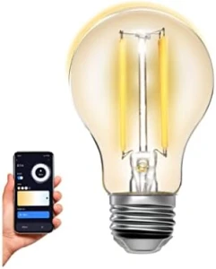 Умные лампочки RCA, WiFi LED лампа A19, регулируемая яркость и цвет, 8 Вт, 60 Вт эквивалент, 720 люмен, совместимость с... — Умные лампы, RCA