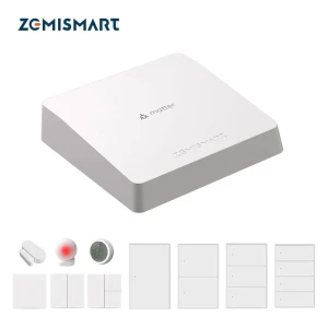 Комплект умного дома Matter Thread с датчиками и выключателем — Хаб умного дома, Zemismart