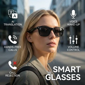 Смарт-очки с AI переводчиком и Bluetooth — Умные очки, Senbono