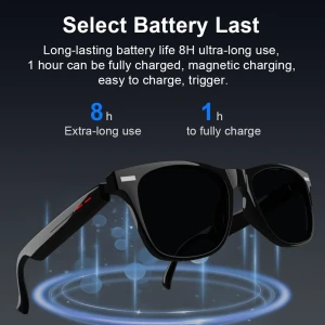 Умные солнцезащитные очки с Bluetooth и UV-защитой — Умные очки, LAXASFIT