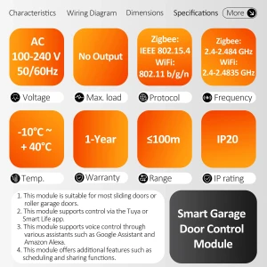 Умный контроллер для ворот Tuya 16A Mini WiFi Zigbee — Хаб умного дома, Tuya