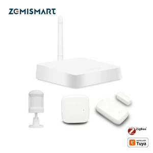 Комплект датчиков умного дома с Zigbee хабом — Датчики движения и открытия, Zemismart