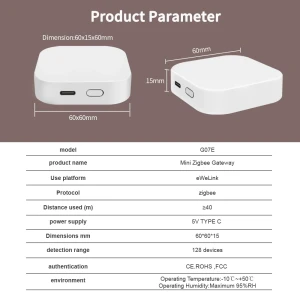 Zigbee-шлюз-хаб мини Smart Bridge — Хаб умного дома, Lincukoo