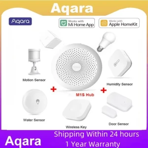 Комплект умного дома Zigbee (хаб, выключатель, лампа, датчики) — Хаб умного дома, Aqara