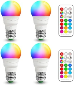 RGB светодиодная лампочка с пультом ДУ — Умные лампы, ILC