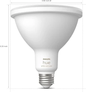 Умная светодиодная лампа PAR38 с цветной подсветкой для улицы — Умные лампы, Philips