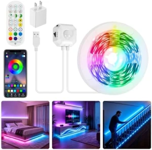 Светодиодная лента RGB 299 см с датчиком движения, пультом и приложением — Светодиодные ленты, Taormey