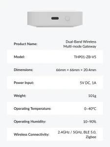 Мультирежимный Zigbee-шлюз с поддержкой Tuya — Хаб умного дома, Tuya