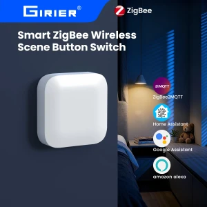 Смарт-кнопка сцены ZigBee 3.0 — Хаб умного дома, GIRIER