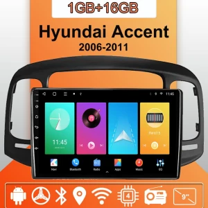 Автомобильное головное устройство с Android и CarPlay для Hyundai Accent 2006-2011 — Автомагнитолы, IJCRAZY