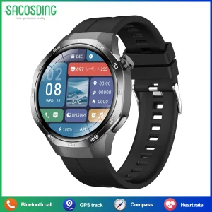 Смарт-часы с GPS и AMOLED дисплеем — Фитнес-браслеты, SACOSDING