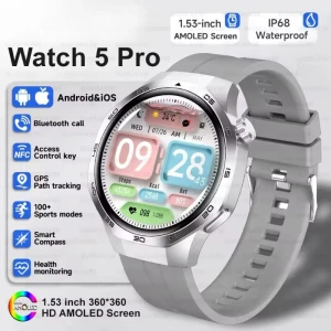 Смарт-часы с AMOLED экраном, NFC и GPS — Умные часы, JT-Online