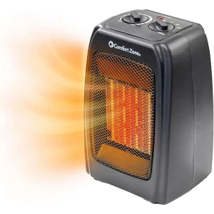 Керамический обогреватель Comfort Zone CZ442E - 1500W, портативный с регулируемым термостатом, Comfort Zone