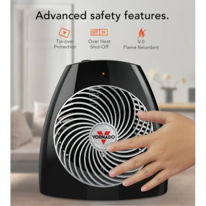Обогреватель Vornado MVH с 3 уровнями нагрева, регулируемым термостатом и защитой от опрокидывания, Vornado