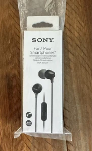 Наушники внутриканальные с микрофоном, Sony