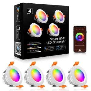 Умные встраиваемые светодиодные светильники RGB WiFi — Умные лампы, YGS-Tech