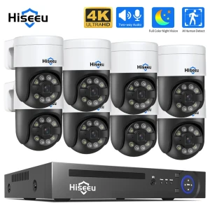 Проводная система видеонаблюдения 4K с аудио — Камеры видеонаблюдения, Hiseeu