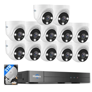 12CH 3K Wired Security Camera System with Smart Dual Light — Камеры видеонаблюдения, Hiseeu