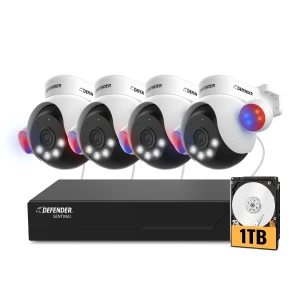 AI Powered Sentinel 4K Wired Security Camera System — Камеры видеонаблюдения, Defender