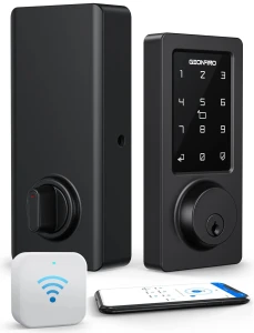 Умный замок с WiFi и Bluetooth, безключевой доступ, сенсорная панель, автоматическая блокировка, голосовое управление... — Умные замки, GEONFINO