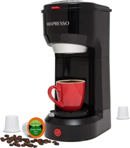 Кофемашинка 2-в-1 для одной чашки и молотого кофе, Mixpresso