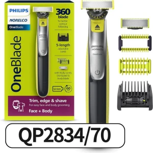 Электрический триммер для бороды и тела, бритва и грумер, Philips Norelco
