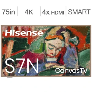 Телевизор с поддержкой 4K QLED, режимом Art Mode и антибликовым экраном, Hisense