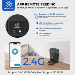 Автоматическая кормушка для кошек с Wi-Fi — Автоматические кормушки для животных, PAPIFEED