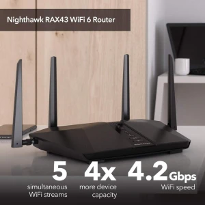 Маршрутизатор Wi-Fi 6 с 5 потоками, NETGEAR