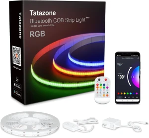 Светодиодная лента COB RGB с Bluetooth, пультом и управлением со смартфона — Светодиодные ленты, Tatazone