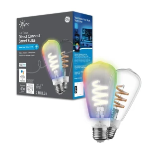 Умная LED-лампа ST19, цветная, WiFi, 2 шт. — Умные лампы, Cync