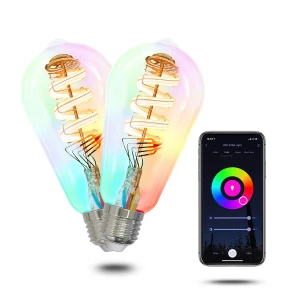 Умная лампа Edison ST64 с изменяемым цветом — Умные лампы, MOES