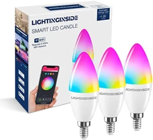 Умная свечевидная лампочка E12 RGB+CCT 6Вт — Умные лампы, Lightinginside