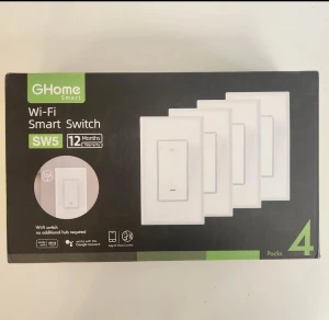 Умный выключатель, 3-позиционный Wi-Fi, 4 шт. — Умные выключатели, GHome Smart