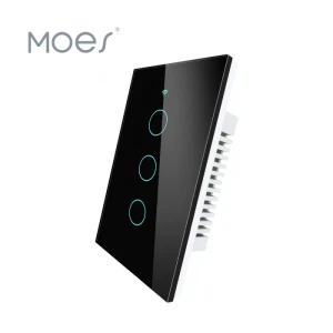 Умный сенсорный выключатель света MOES WiFi со стеклянной панелью — Умные выключатели, MOES