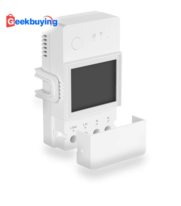 Smart Power Meter Switch with LCD Screen and App Control — Smart Home Hubs & Controllers, Sonoff
