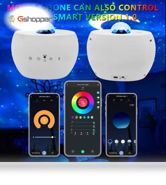 Smart Galaxy Projector Starry Light Lamp — Home Theater Projectors