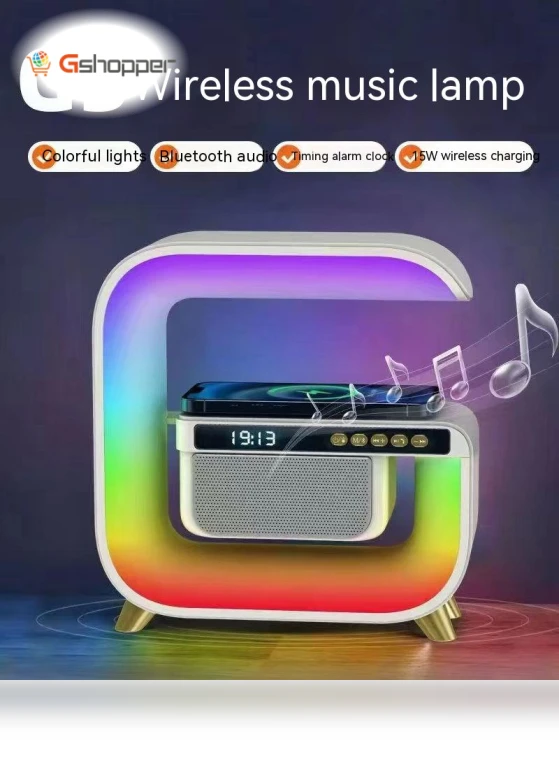 Big G Smart Stage Light Bluetooth Speaker with Colorful Atmosphere Light — Portable Audio