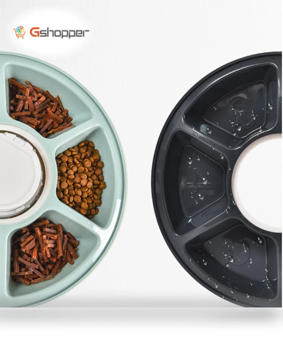 Six-hole Pet Smart Feeder Timed Quantitative Automatic Feeder — Feeders