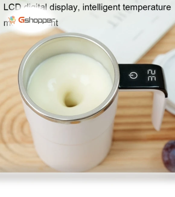 Intelligent Temperature Measuring Magnetic LCD Digital Display Automatic Mixing Cup — Measuring Cups