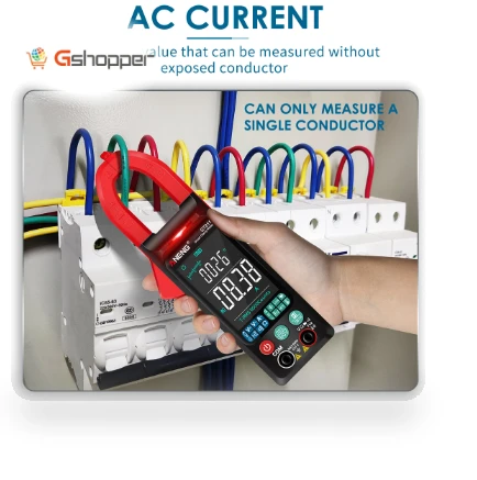 Digital Clamp-On Current Multimeter 6000 Counts True RMS Large Color Display — Electrical Testers, ANENG