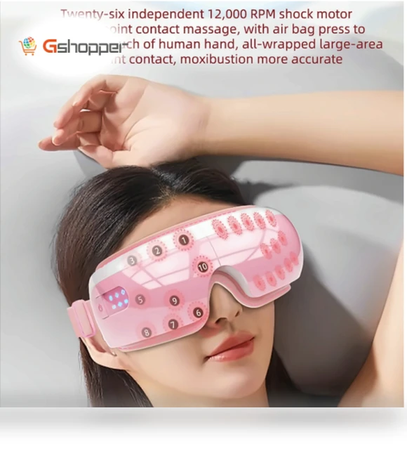 Intelligent Eye Protector with 26 Massage Heads and Hot Compress — Rollers & Pens