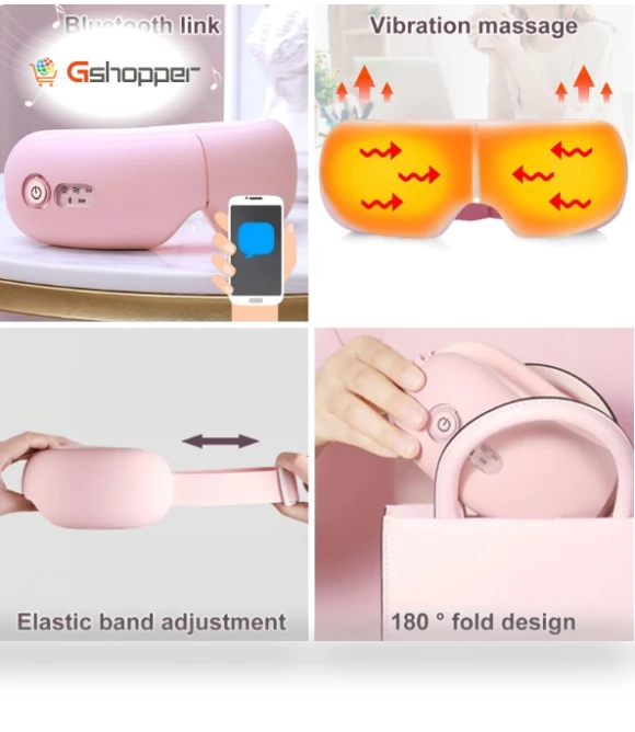 Intelligent Eye Massage Instrument with Heat, Vibration, and Air Pressure Function — Rollers & Pens