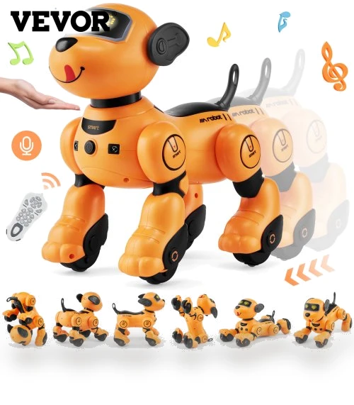 RC Robot Dog Toy with Talking, Dancing, Touch & Voice Remote Control — Interactive Animal Companions, VEVOR