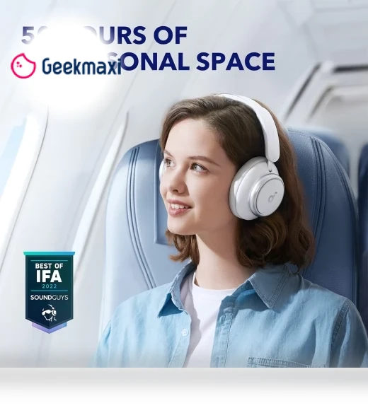 Space Q45 Headphones with Adaptive ANC, 50 Hours Playtime, Bluetooth 5.3 — Over-Ear Headphones, Anker