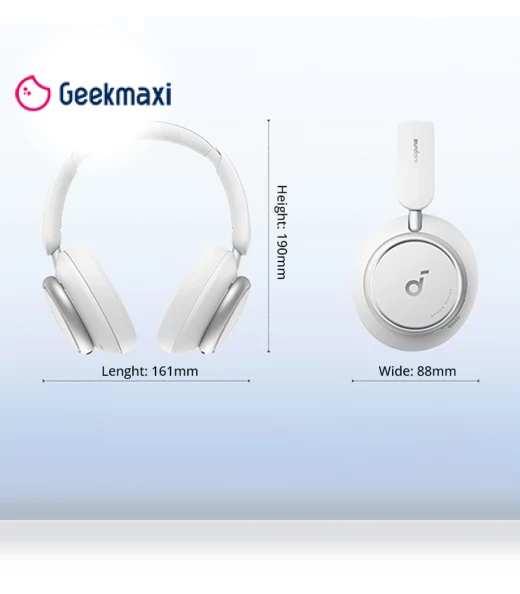 Space Q45 Headphones with Adaptive ANC, 50 Hours Playtime, Bluetooth 5.3 — Over-Ear Headphones, Anker