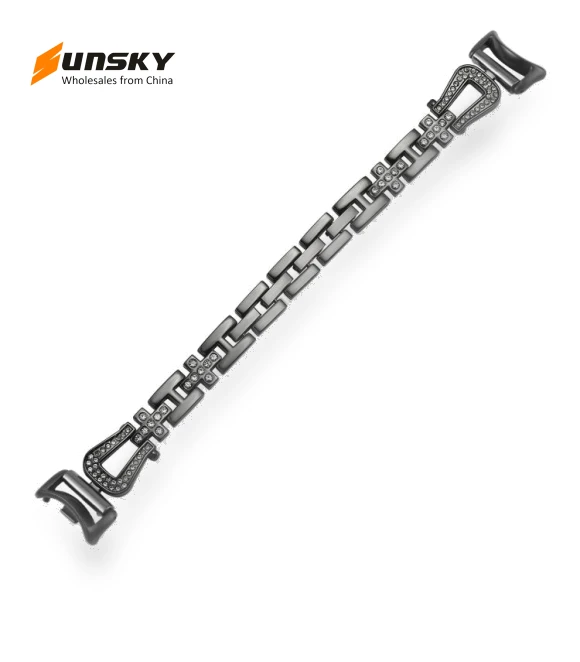 U-shaped Diamond Bracelet Metal Watch Band for Xiaomi Smart Band 9/8 — Bands, Xiaomi