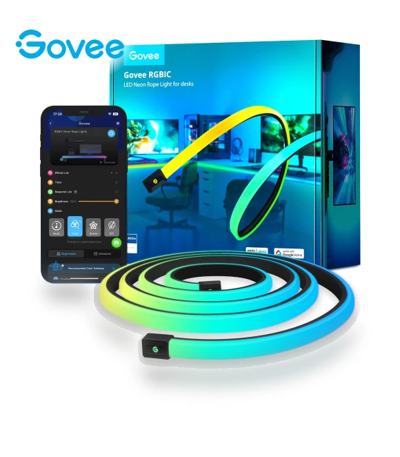 RGBIC LED Neon Rope Lights for Desks — LED Strips, Govee