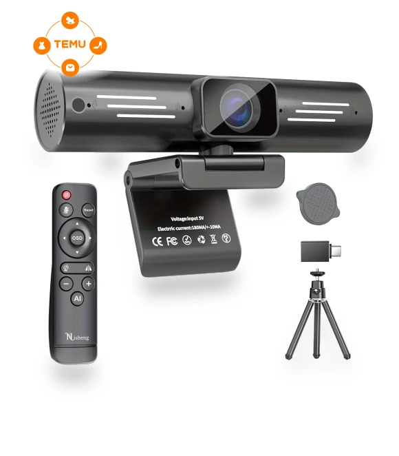 4K Webcam with Noise-cancelling Mics and AI-powered Tracking — Cameras